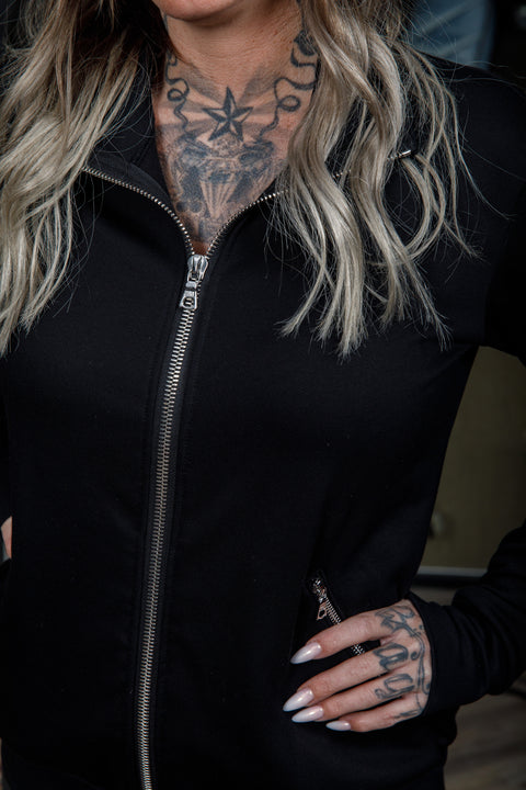 The Silver Zipper Jacket - Grösse M