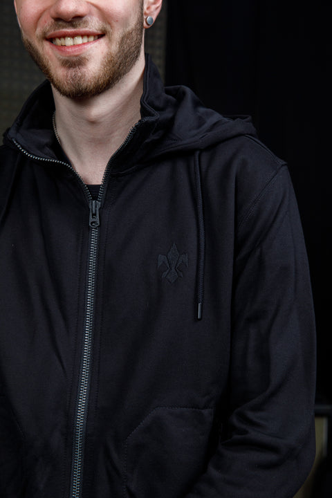 Fleur De Lis Zip Up Hoodie