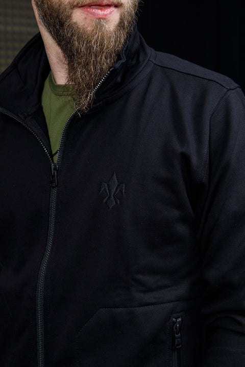 Fleur De Lis Zip Up Jacket